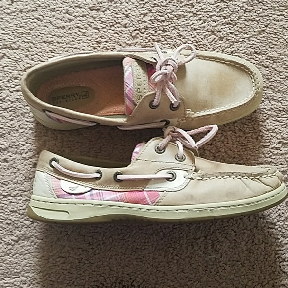 Sperry Shoes - Pink Plaid Sperrys